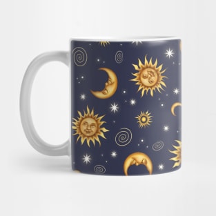 Vintage Celestial Pattern Mug